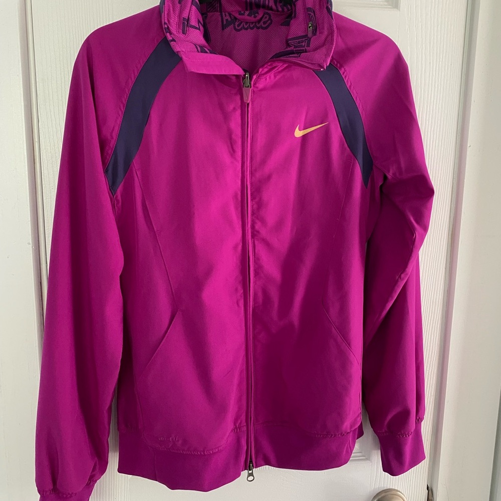 Nike Elite Purple and Gold Jacket, Size S